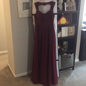 Azazie maroon dress